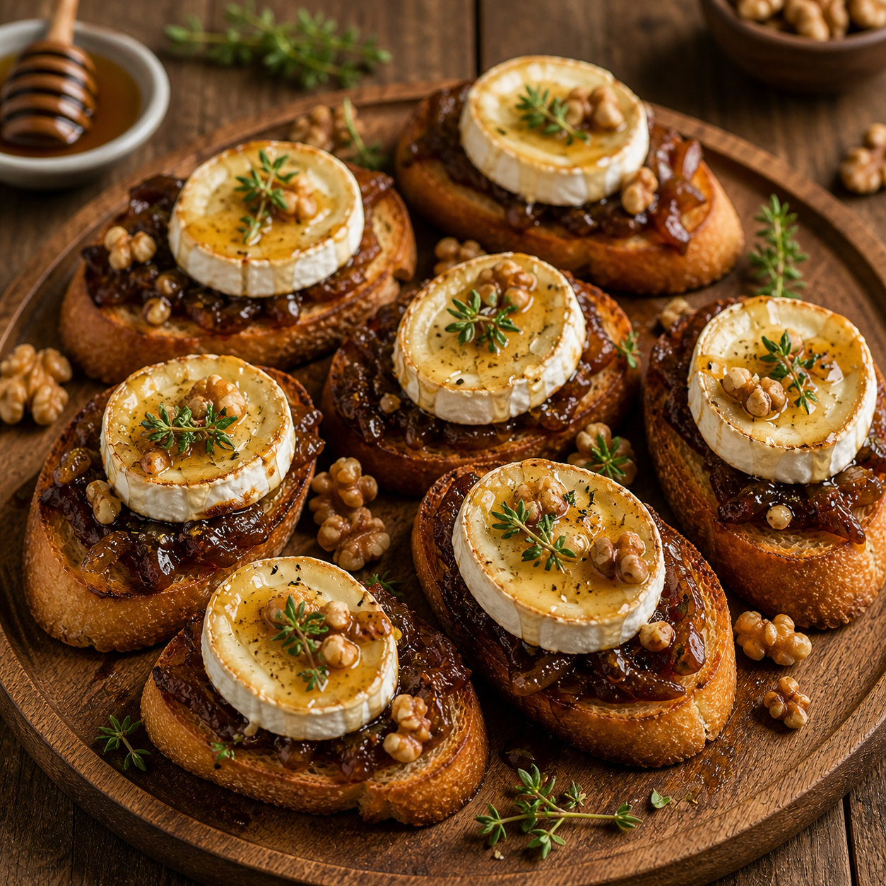 Crostini mit Ziegenkäse